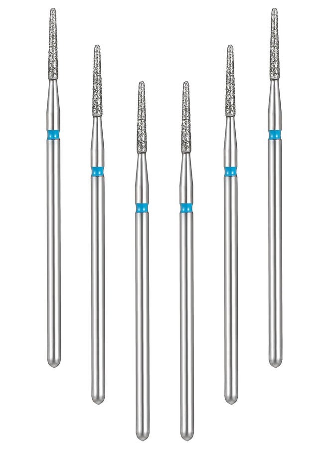 Quilax 6Piece Cuticle Nail Drill Bit Set, Cuticle Bit for Nail Drill, Professional Tungsten Steel Diamond Grit Nails Bits for Precise Cuticles Care - Image 1